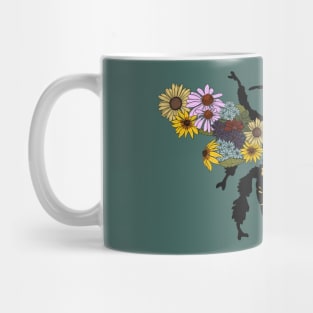 Bee with Wild Flower Wings Mug